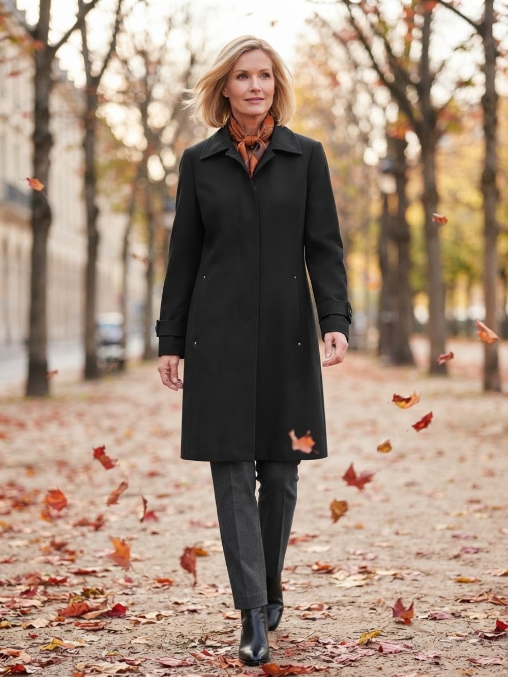 Jones New York Petite Size 8 Black Jacket Coat Removable Lining Womens Long